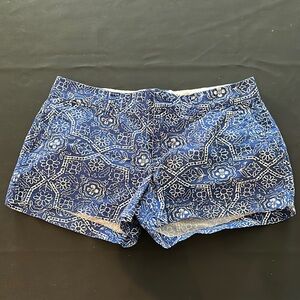 Old Navy Blue Floral High Waist Women's Shorts